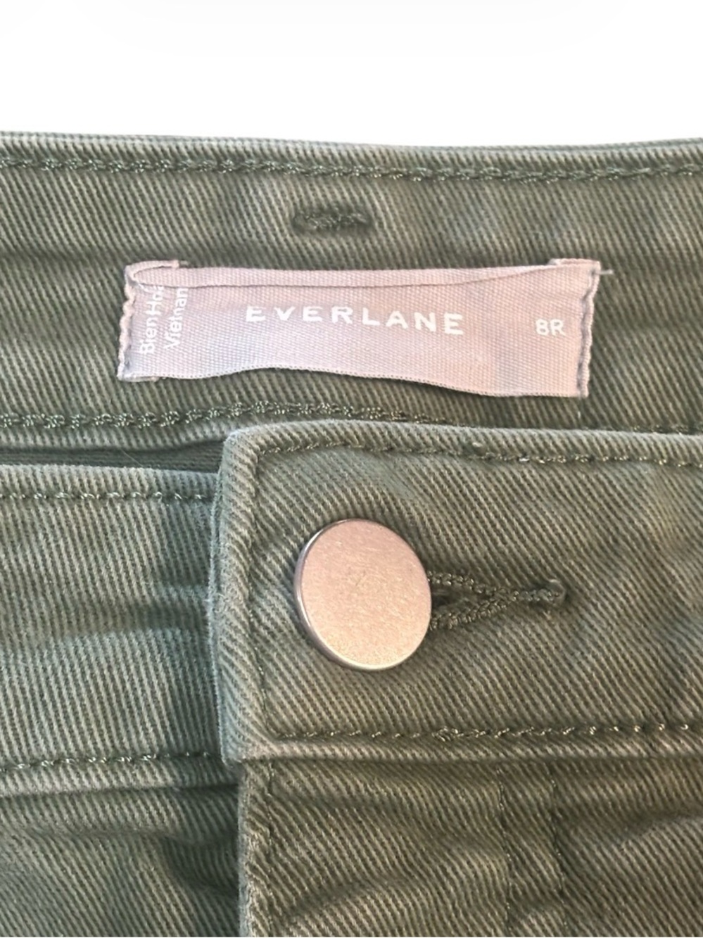 Everlane Seamed High Waist Cropped Pants Sz 8 - Picture 3 of 3